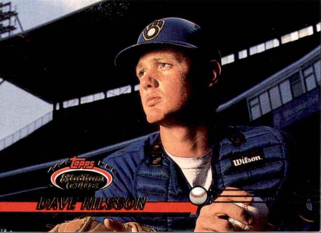 1993 Topps Dave Nilsson #709 card back image