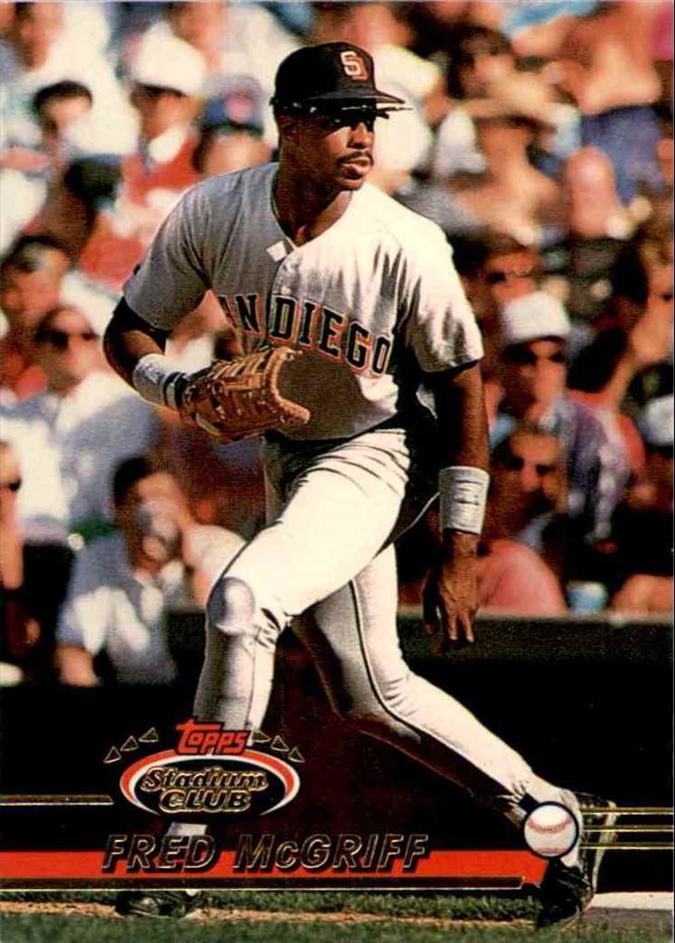 1993 Topps Fred McGriff #510 card back image