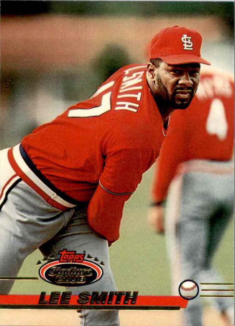 1993 Topps Lee Smith #462 card back image