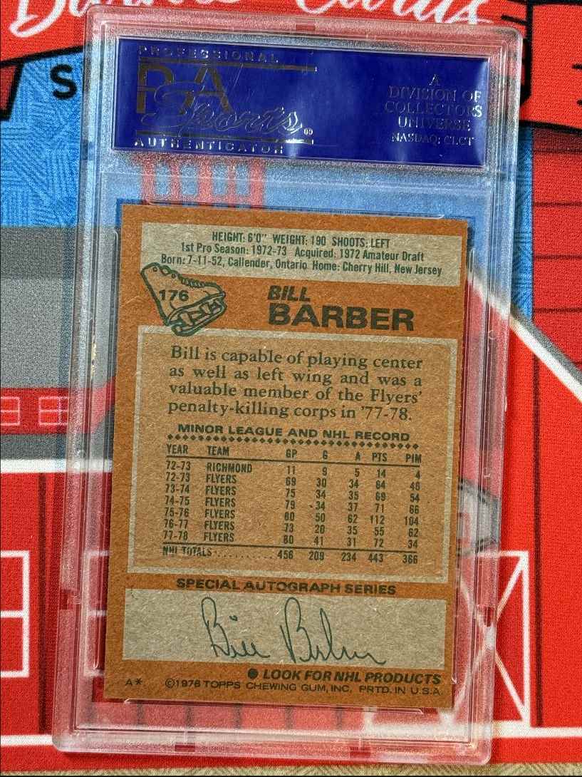 1978-79 Topps POP 9 Bill Barber #176 card back image