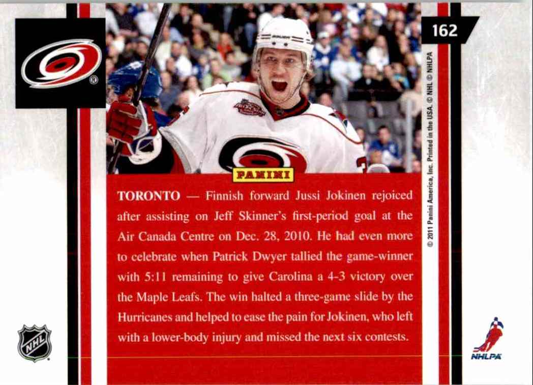2010-11 Pinnacle Jussi Jokinen #162 card back image