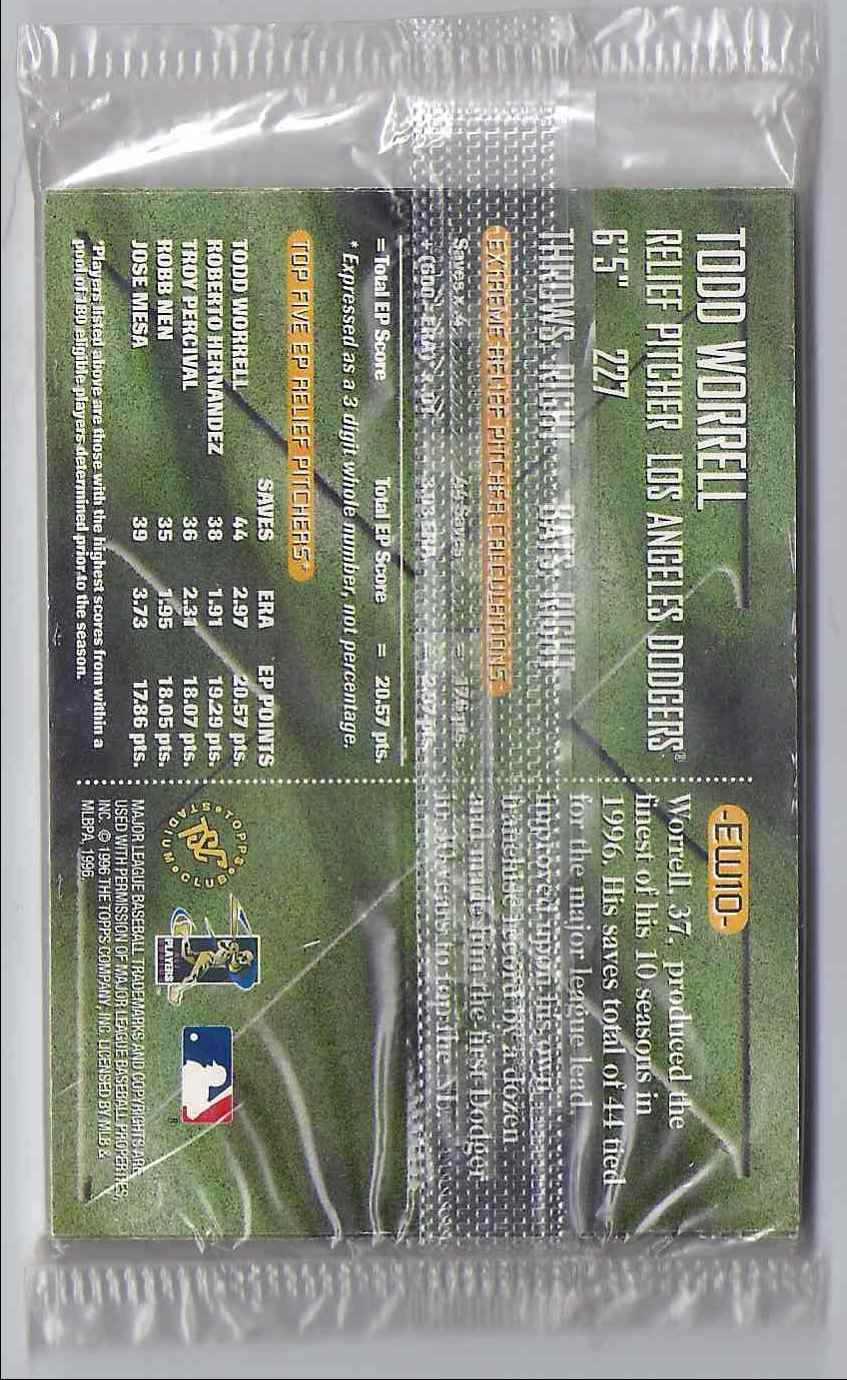 1996 Stadium Club Extreme Winners Set Bronze Extreme Winners Sealed Seth #NNO card back image