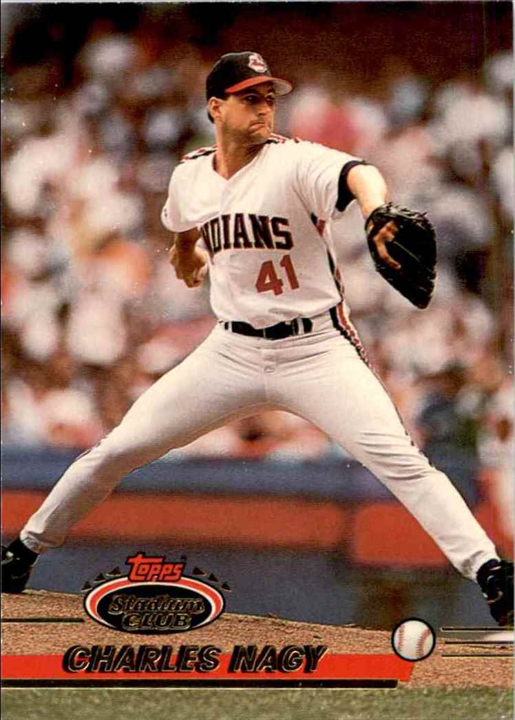 1993 Topps Charles Nagy #551 card back image