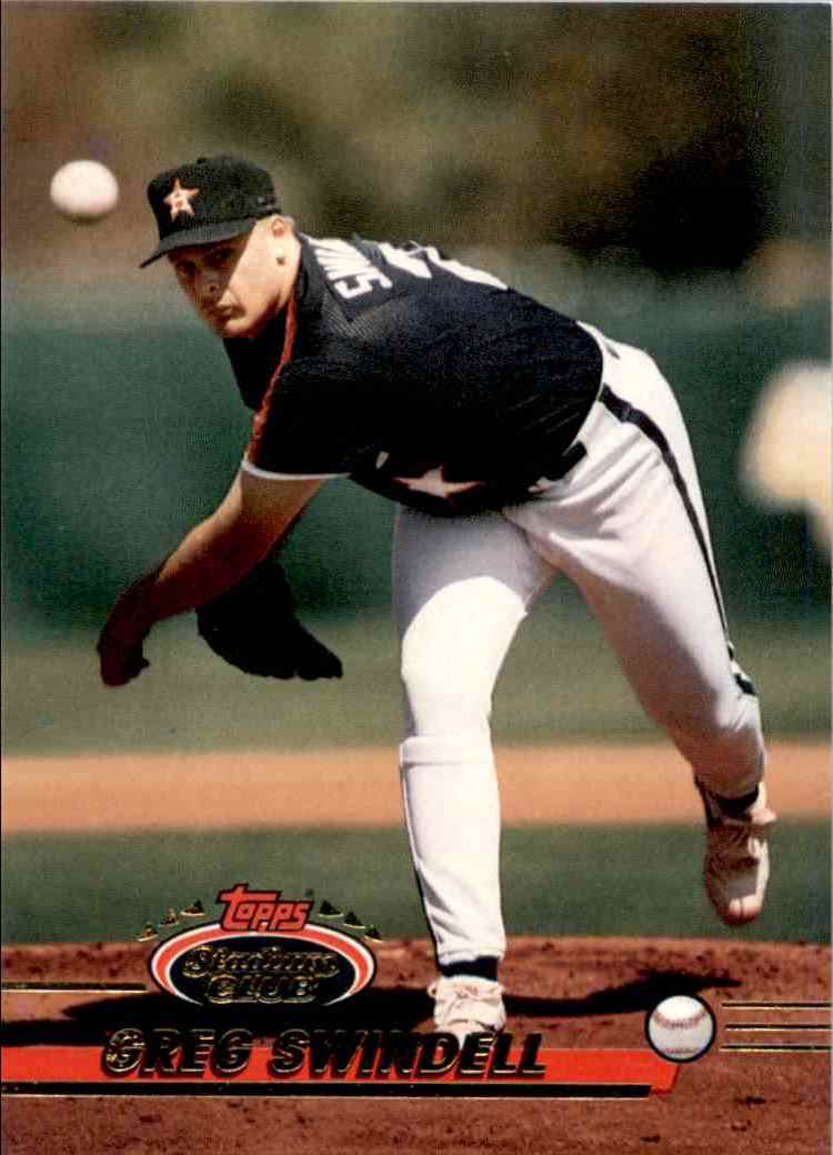 1993 Topps Greg Swindell #608 card back image