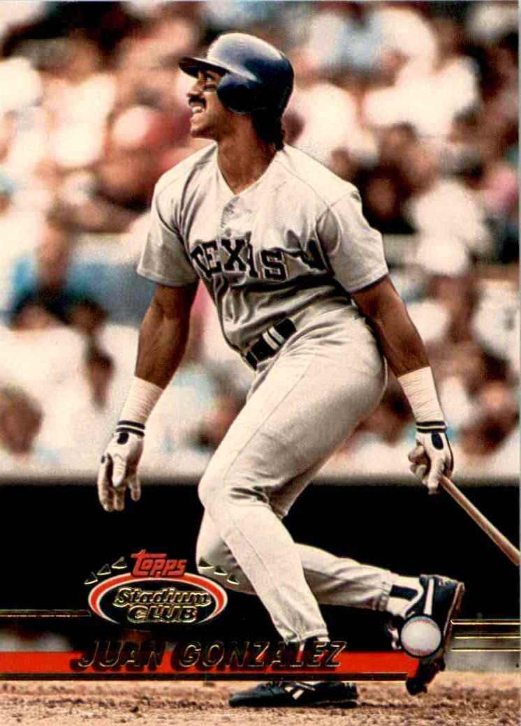 1993 Topps Juan Gonzalez #540 card back image