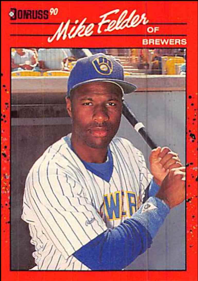 1990 Donruss Mike Felder #609 card back image