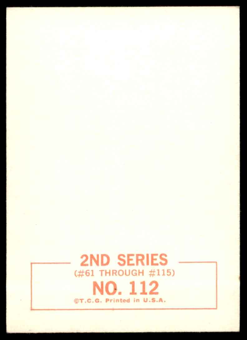 1964 Topps 2nd series Black and White #112 card back image