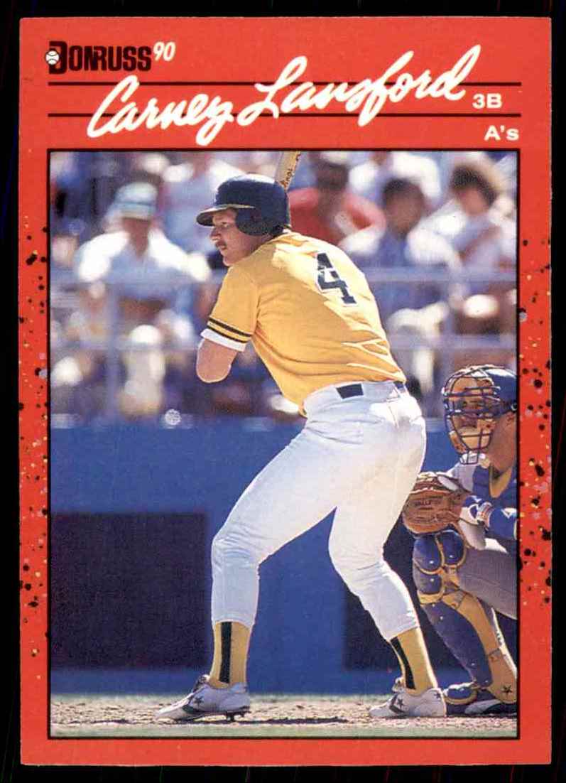 1990 Donruss Baseball Carney Lansford 95 On Kronozio