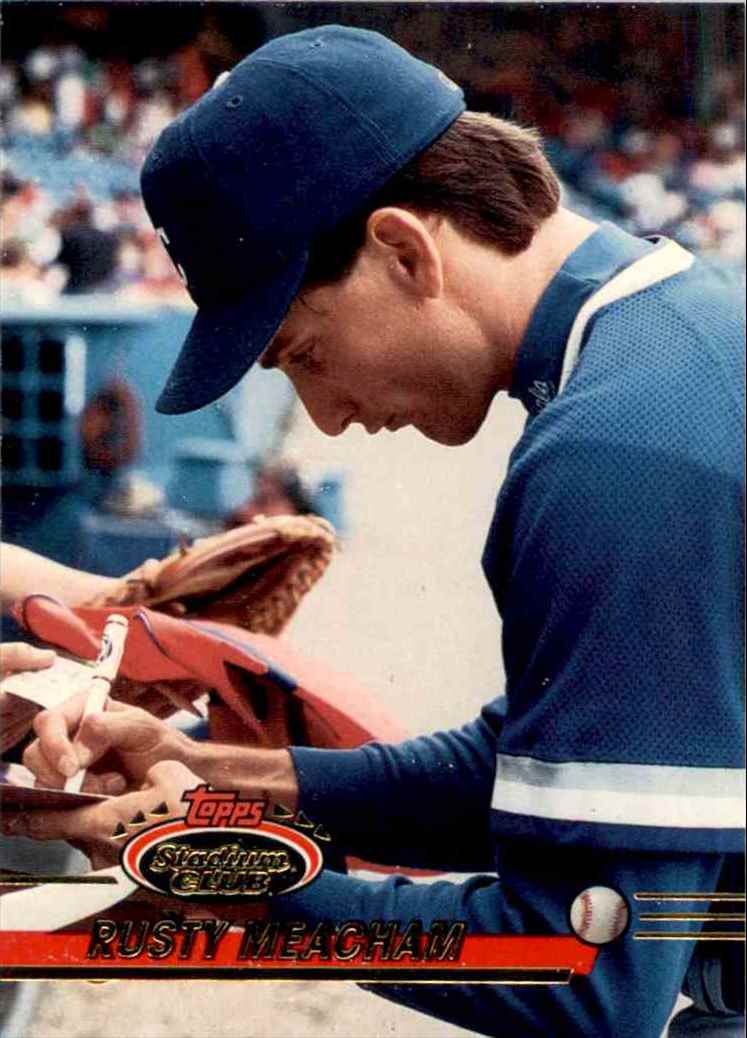 1993 Topps Rusty Meacham #439 card back image