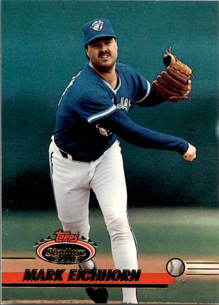 1993 Topps Mark Eichhorn #617 card back image