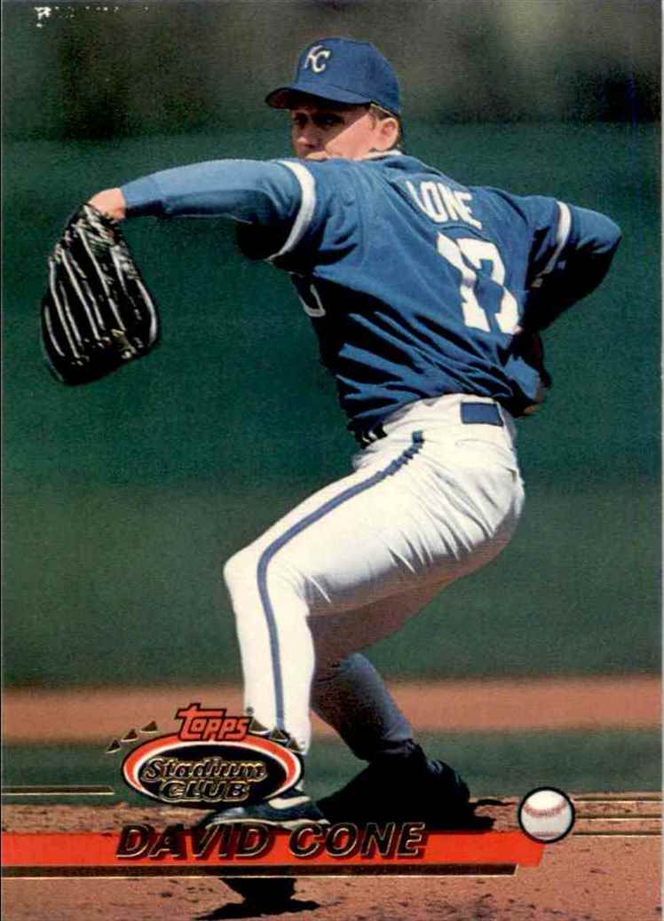 1993 Topps David Cone #703 card back image