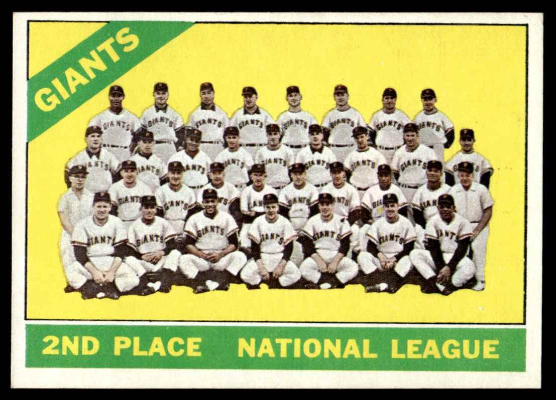 1966 Topps San Francisco Giants #19 card front image