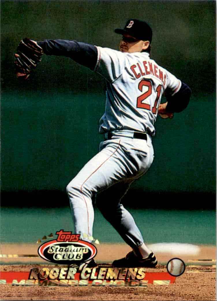 1993 Topps Roger Clemens #748 card back image