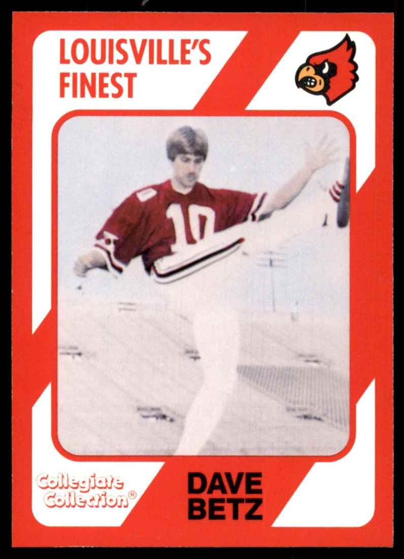 1989-90 Louisville Collegiate Collection Dave Betz #198 card front image