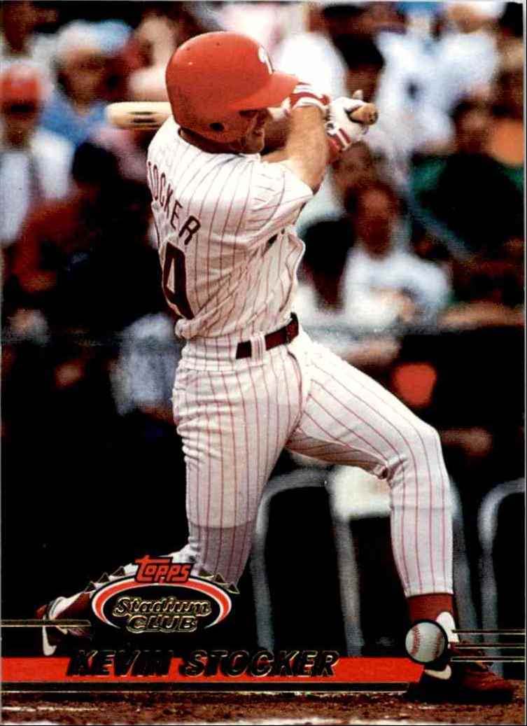 1993 Topps Kevin Stocker #682 card back image