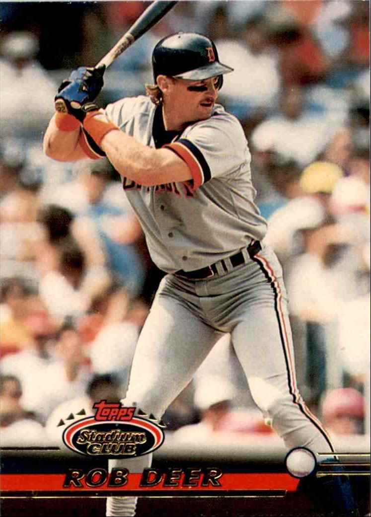 1993 Topps Rob Deer #357 card back image