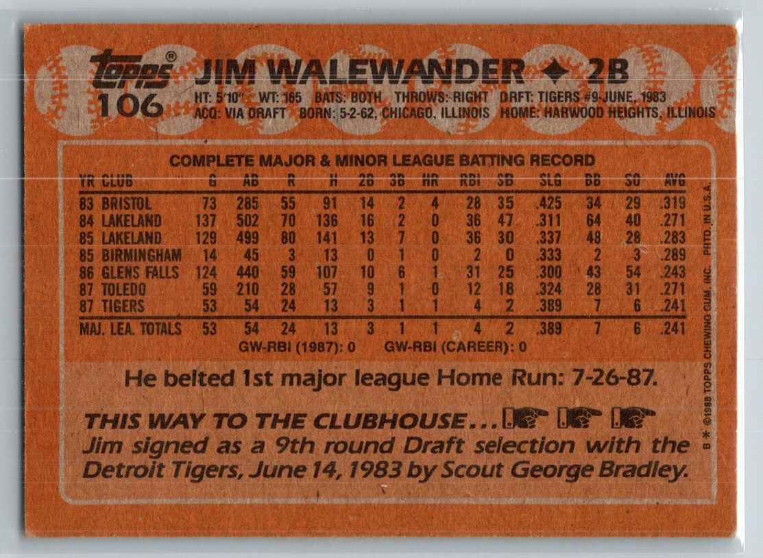1988 Topps Phil Niekro/Joe Niekro #5 card back image