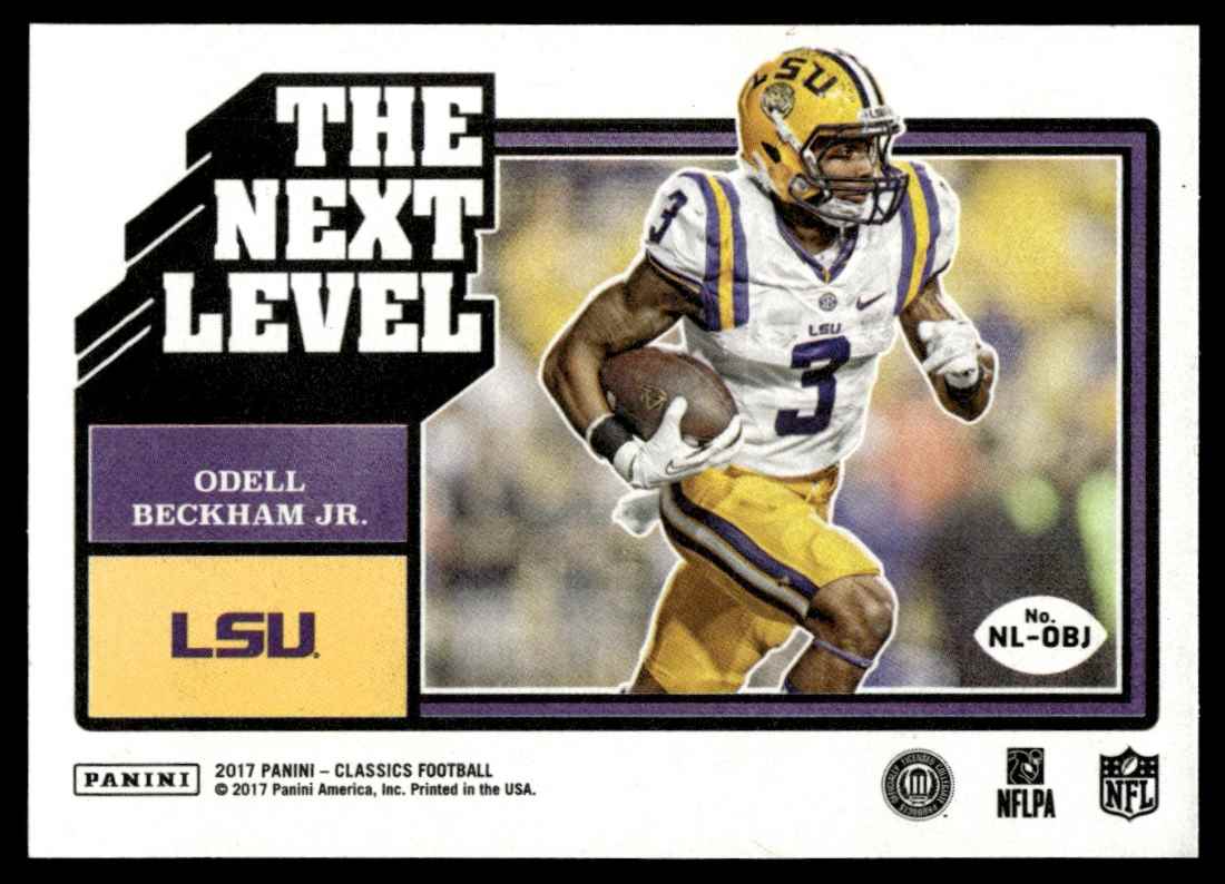 2017 Panini Classics The Next Level Odell Beckham Jr. #NL-OBJ card back image