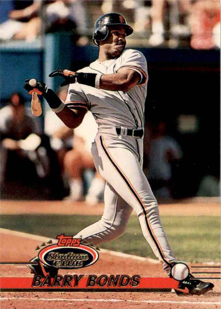 1993 Topps Barry Bonds #684 card back image