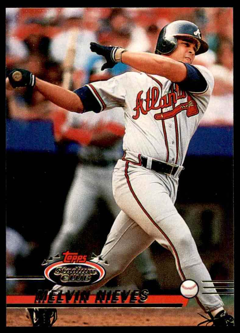 1993 Topps Melvin Nieves #89 card back image