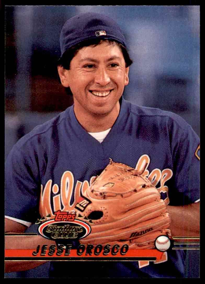 1993 Topps Jesse Orosco #37 card back image