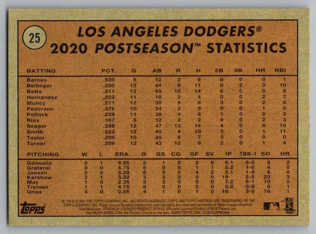 2021 Topps Heritage Pete Alonso #25 card back image