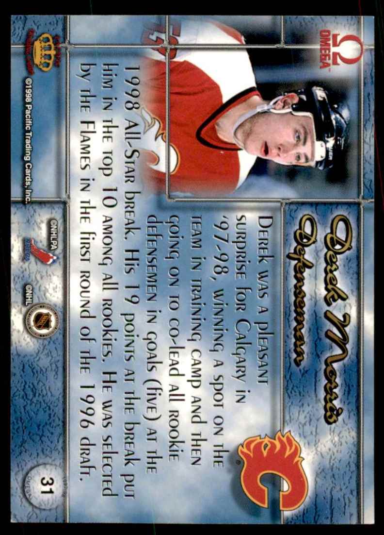 1997-98 Pacific Omega Derek Morris RC #31 card back image