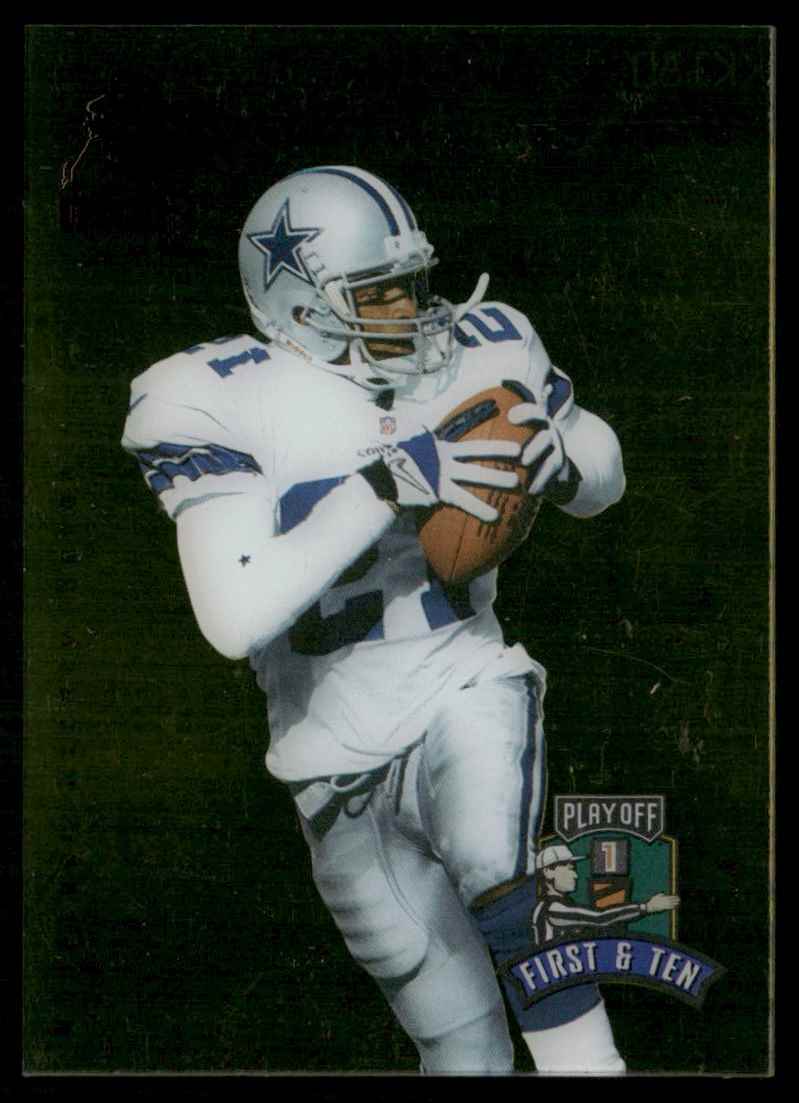 1997 Playoff First & Ten Kickoff Deion Sanders #K180 card back image