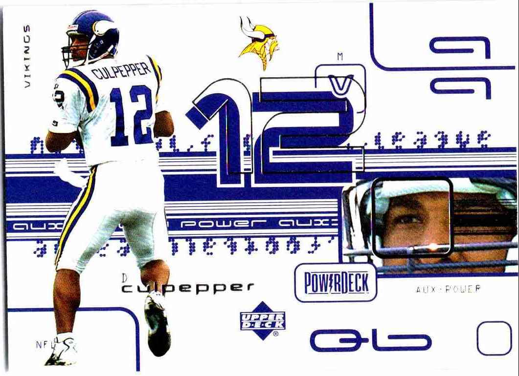 1999 Upper Deck Powerdeck Auxiliary Dante Culpepper Aux 25 On Kronozio