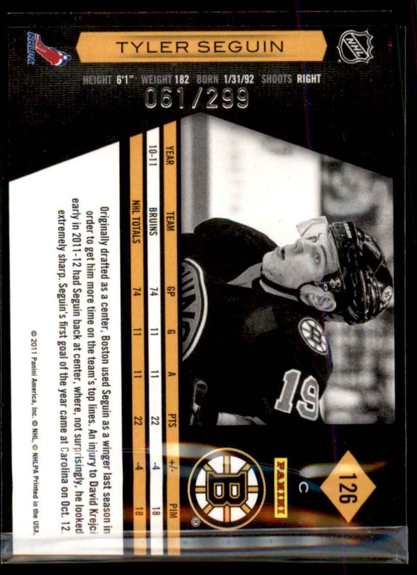 2011-12 Limited Tyler Seguin #126 card back image