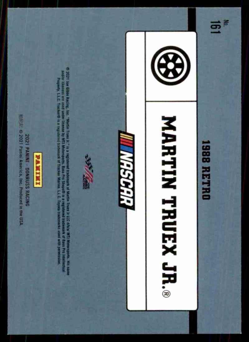 2021 Donruss Martin Truex JR. Retro #161 card back image