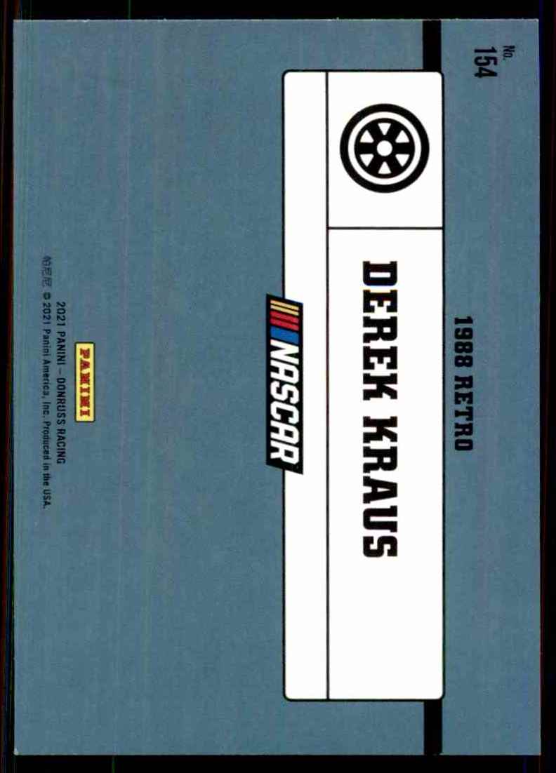 2021 Donruss Derek Kraus Retro #154 card back image
