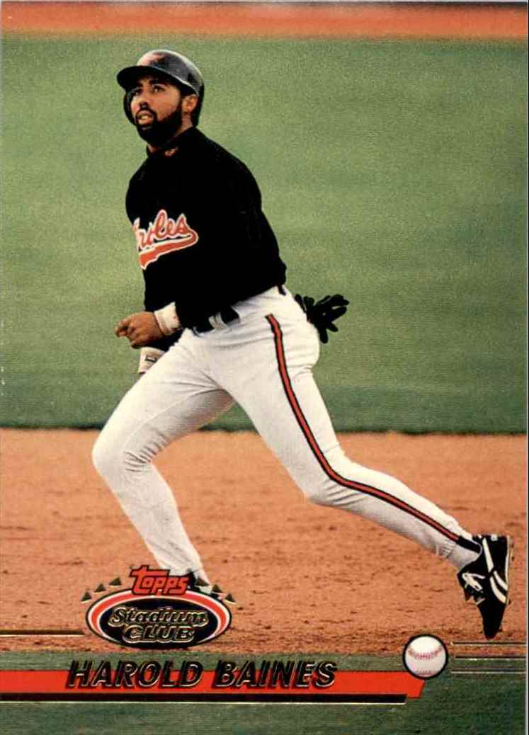 1993 Topps Harold Baines #666 card back image