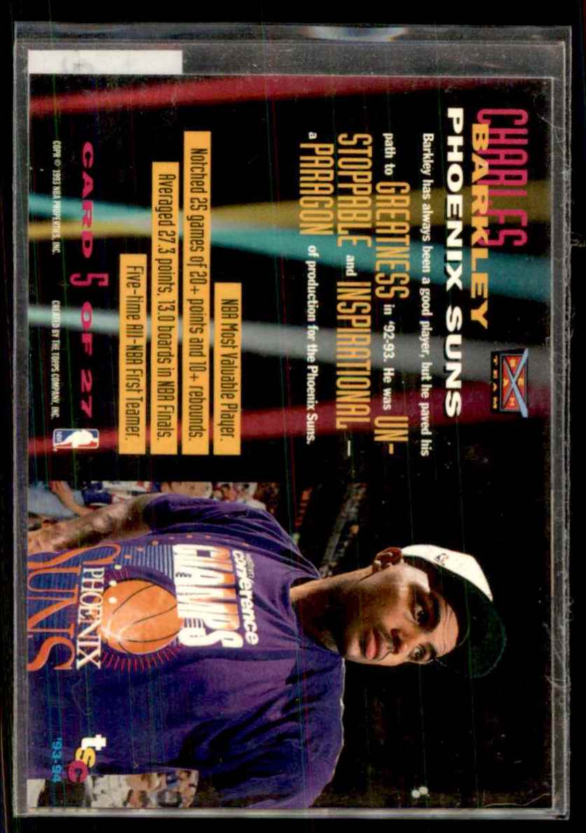 1996-97 Bowman's Best Charles Barkley #46 card back image