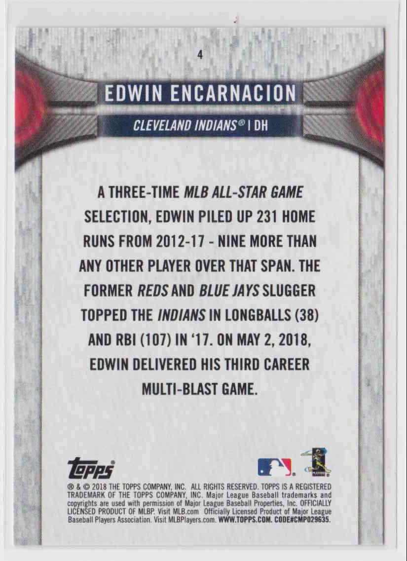 2018 Topps National Baseball Card Day Edwin Encarnacion #4 card back image