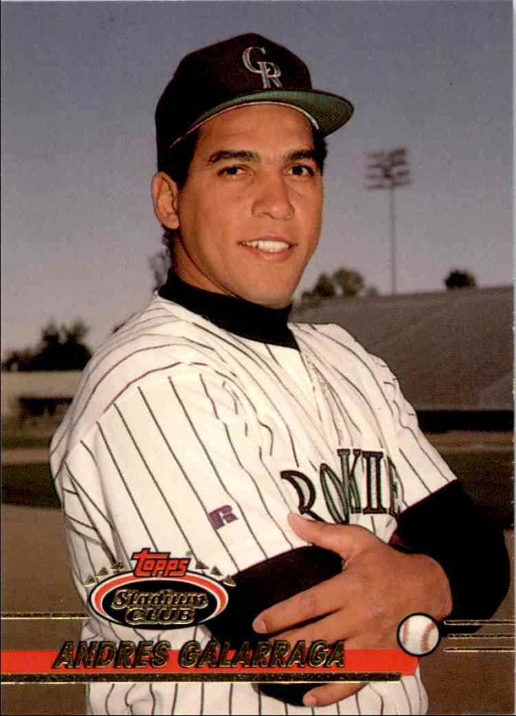1993 Topps Andres Galarraga #454 card back image