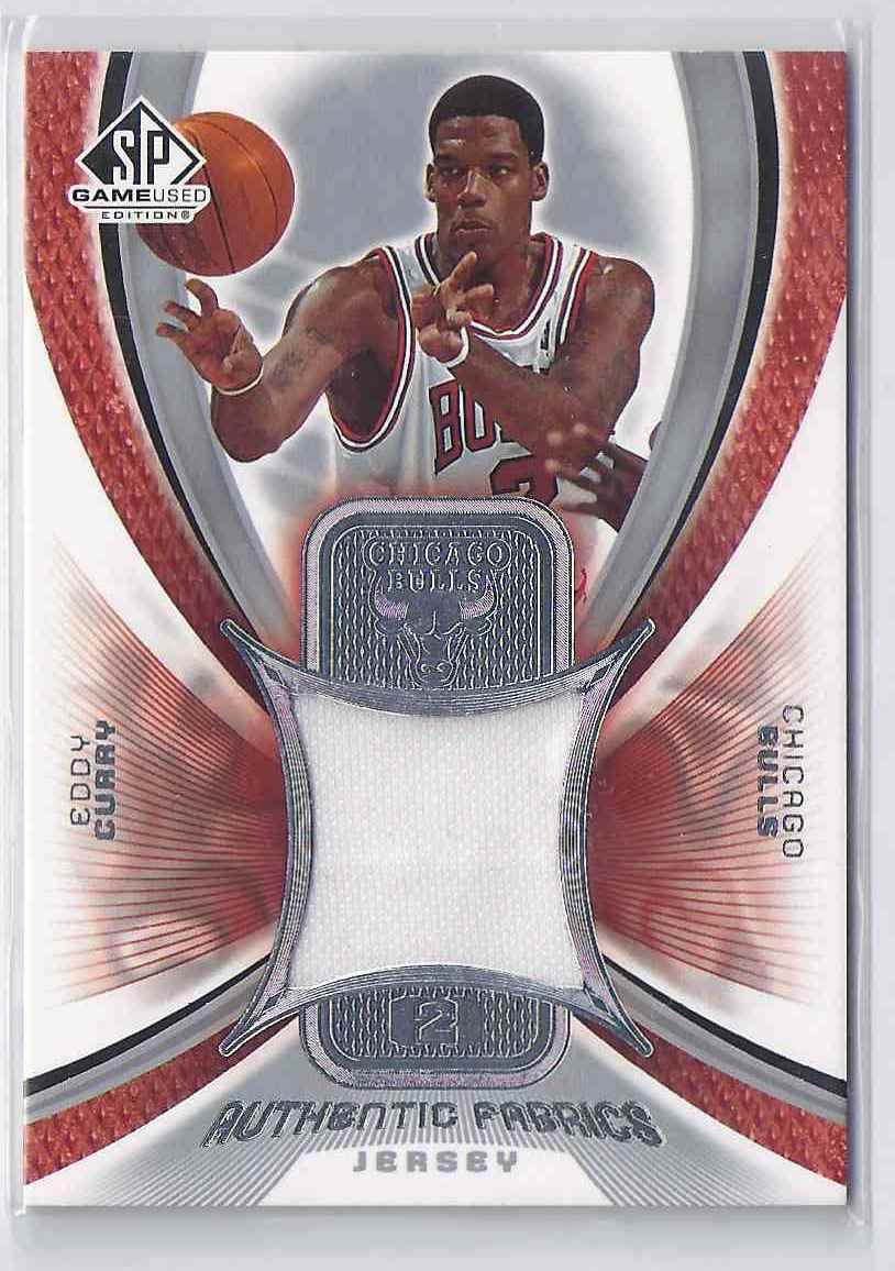 2005-06 SP Game Used Authentic Fabrics Eddy Curry #EC card front image