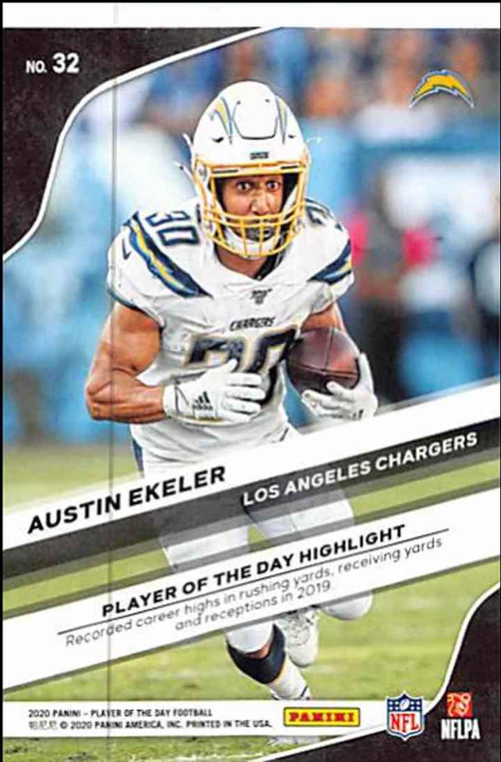 2020 Panini Austin Ekeler #32 card back image