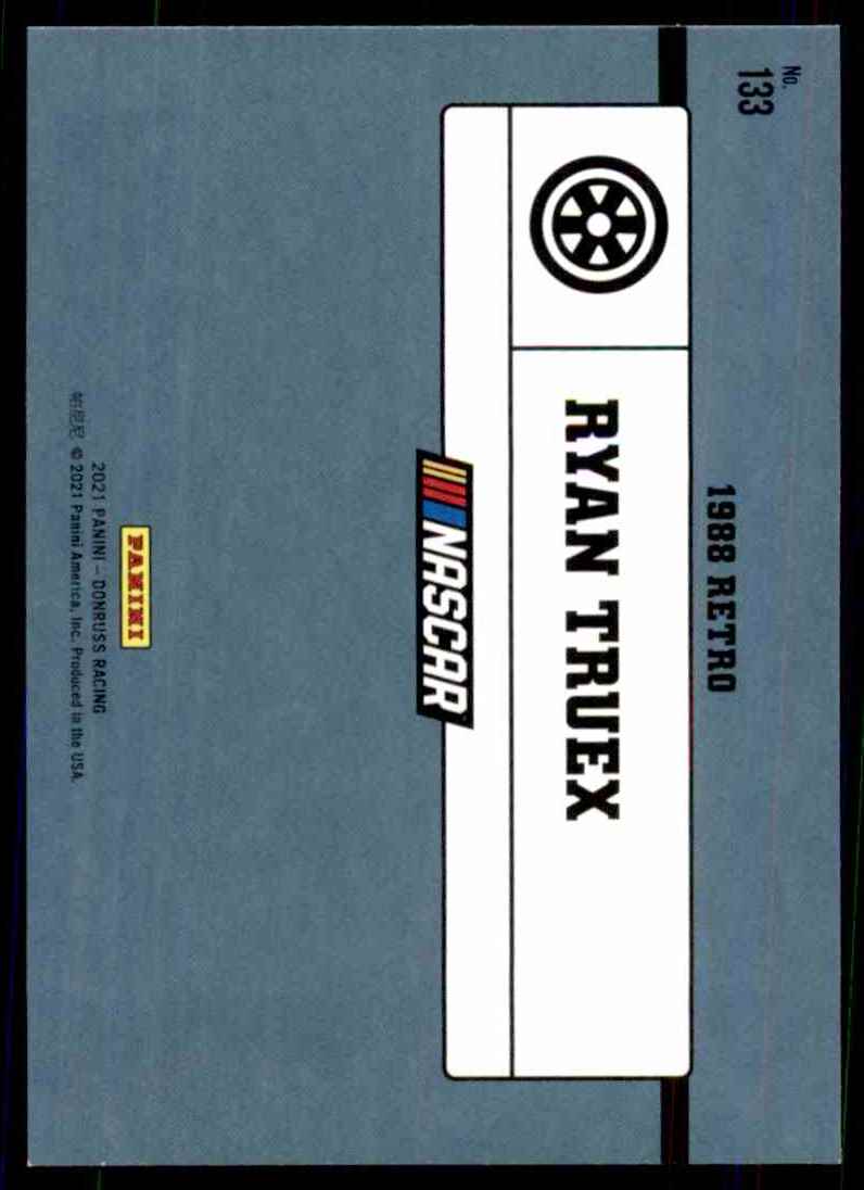 2021 Donruss Ryan Truex Retro #133 card back image
