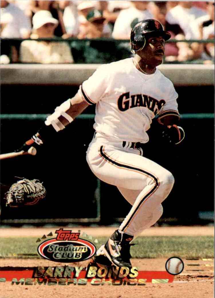 1993 Topps Barry Bonds #747 card back image
