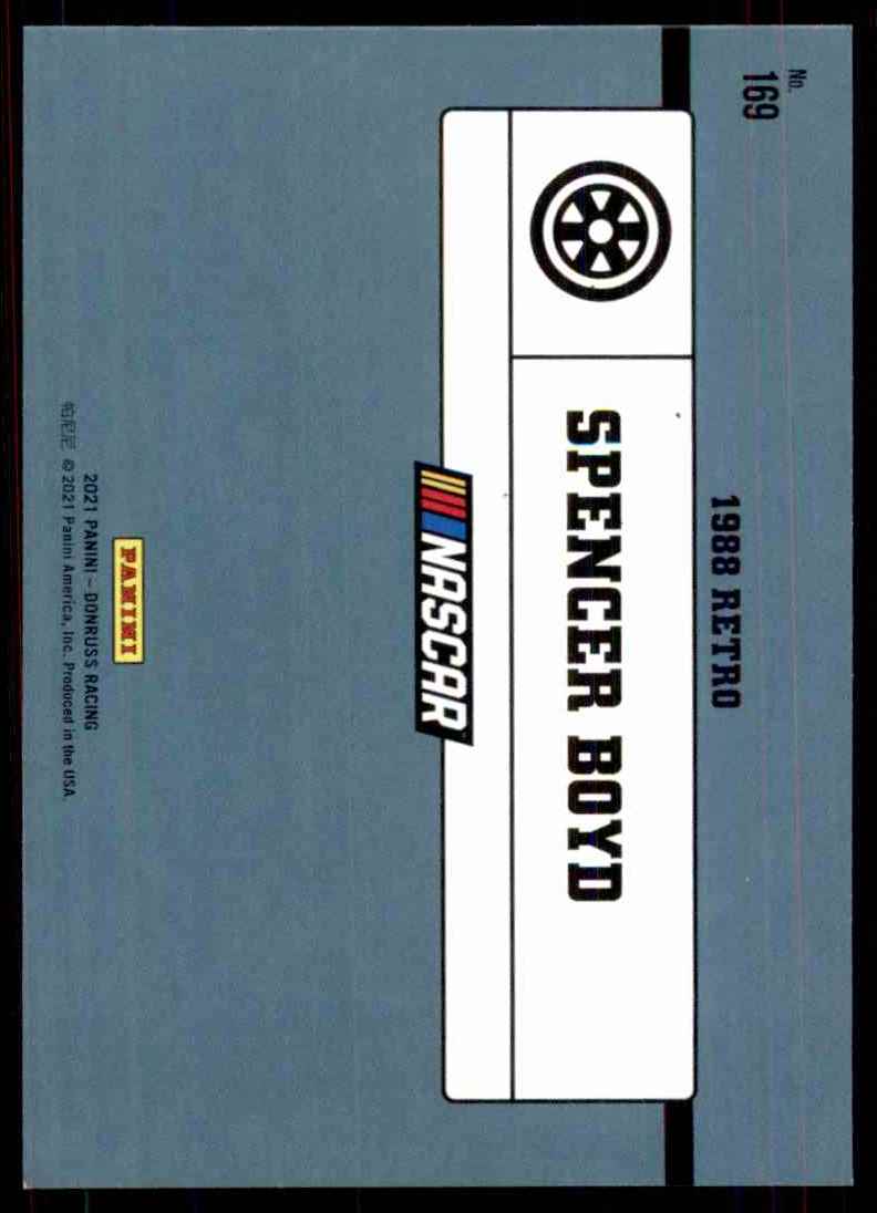 2021 Donruss Spencer Boyd Retro #169 card back image