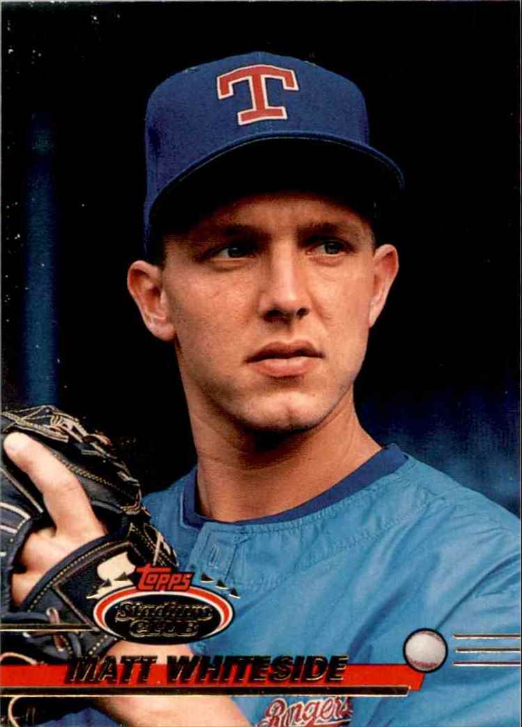 1993 Topps Matt Whiteside #474 card back image