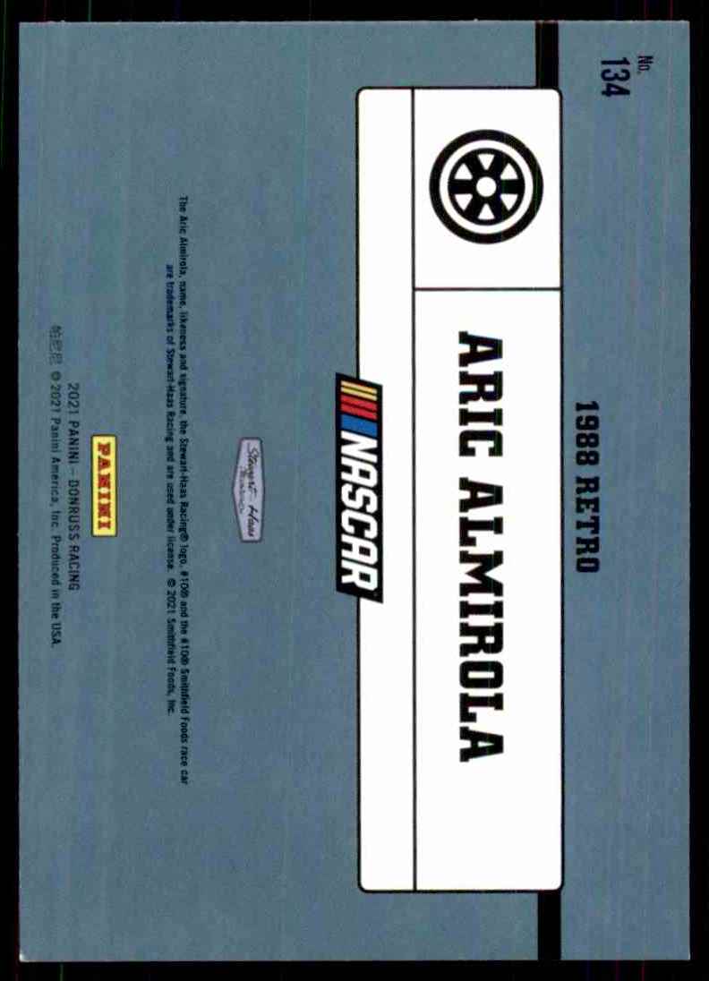 2021 Donruss Aric Almirola Retro #134 card back image
