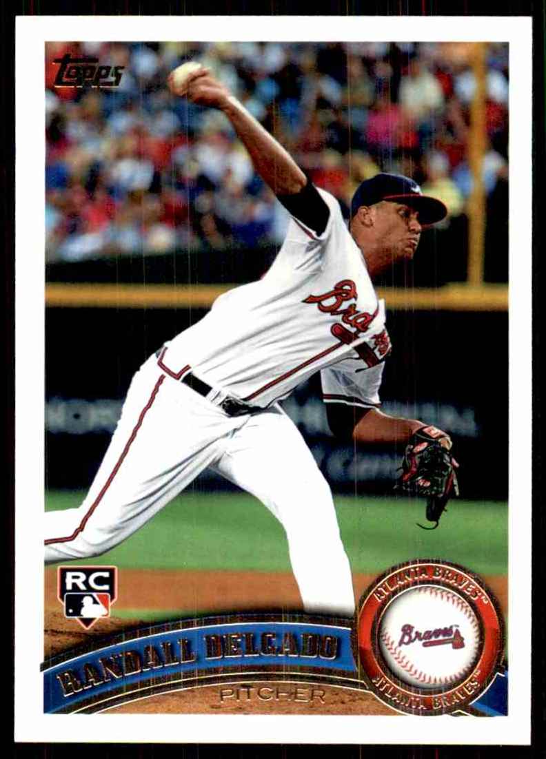 2011 Topps Update Randall Delgado RC #US22 card front image