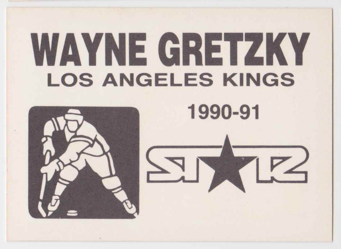 1990-91 Star Wayne Gretzky #NNO card back image
