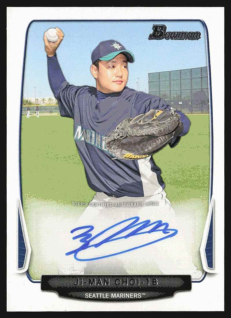 2013 Bowman Prospect Autographs Ji-Man Choi #BPA-JC card front image