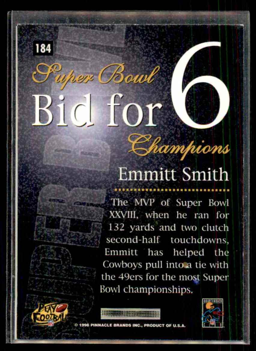 1999 Topps Chrome Emmitt Smith #128 card back image
