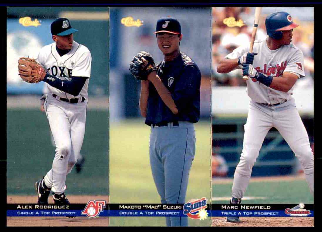 1993 Classic Four Sport Draft Pick Collection Alex Rodriguez 173 On
