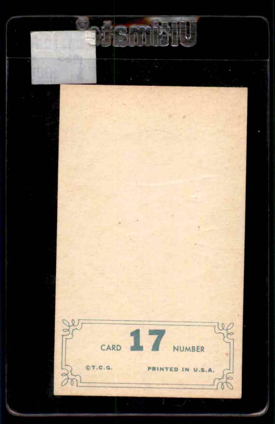 1965 Topps Embossed Jim Bunning #17 card back image
