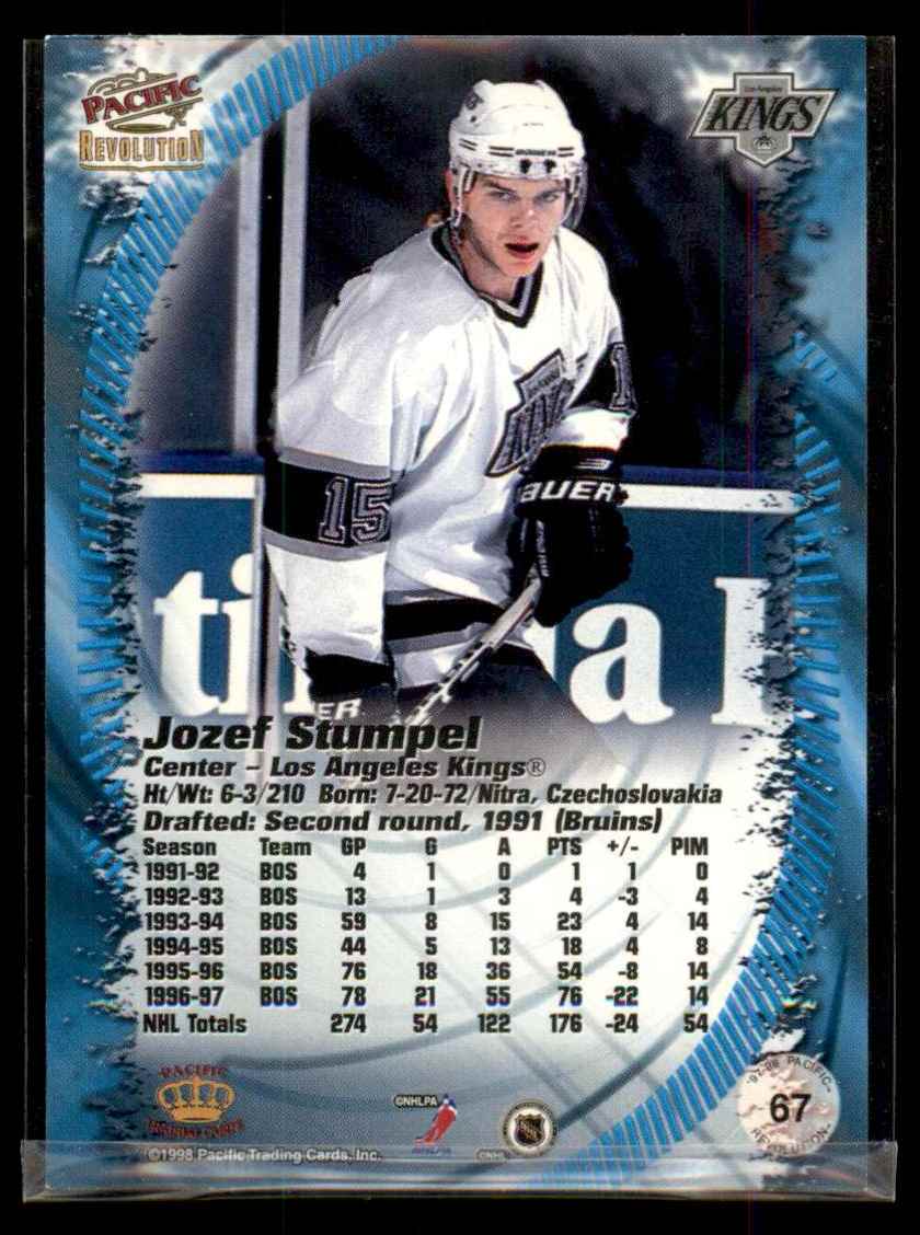 1997-98 Revolution Copper Jozef Stumpel #67 card back image
